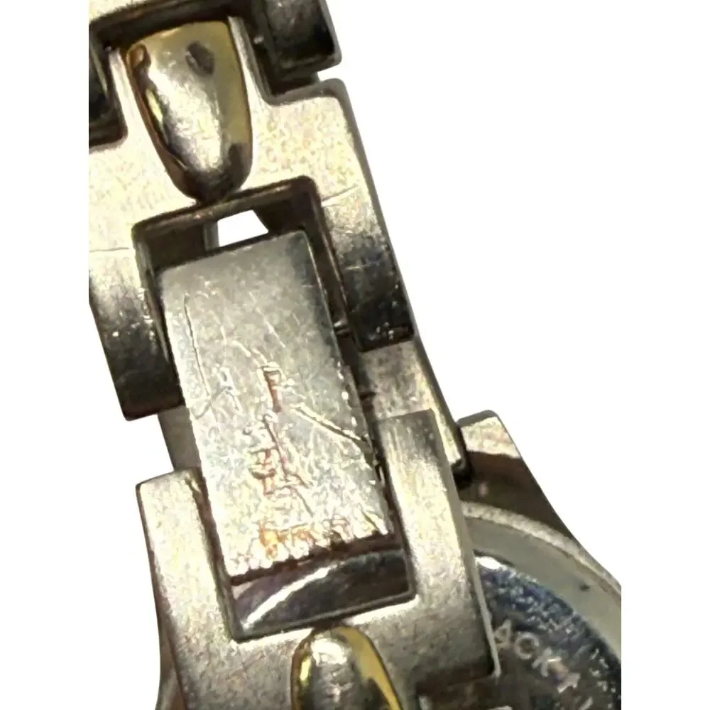 Two Tone Silver Gold Watch Small Face  New Battery